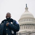 Alumnus and Capitol Police Officer Deon Atkins, '15, remains focused on his dream